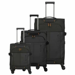 Travelite Koffersets Als Weichgepäck|Koffersets 3-Teilig<Briize 4 Rollen Kofferset 3-teilig mit Dehnfalte schwarz