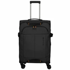 Hot Travelite Briize 4 Rollen Trolley M 67 cm mit Dehnfalte schwarz