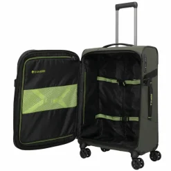 Clearance Travelite Briize 4 Rollen Kofferset 3-teilig mit Dehnfalte khaki