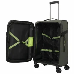 Clearance Travelite Briize 4 Rollen Kofferset 3-teilig mit Dehnfalte khaki