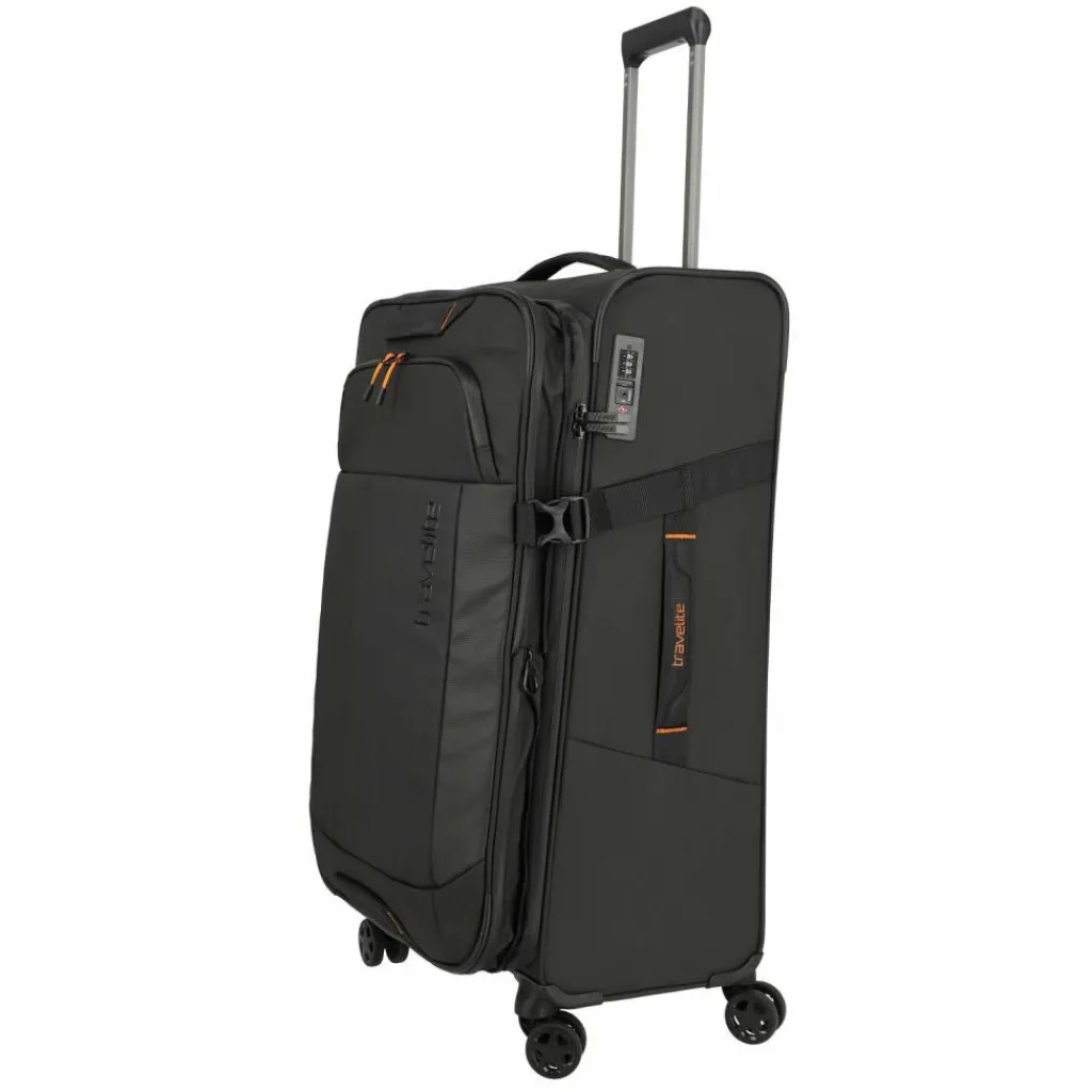 Travelite Briize 4 Rollen Trolley L 78 cm mit Dehnfalte