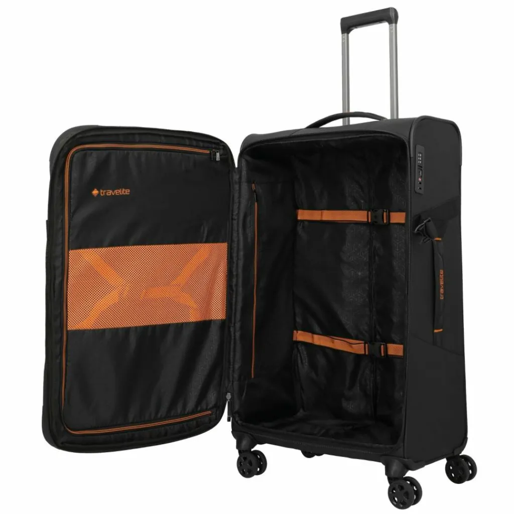 Travelite Briize 4 Rollen Trolley L 78 cm mit Dehnfalte