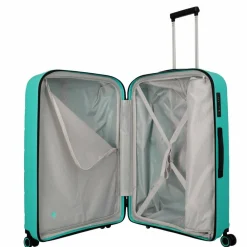 Travelite Burano 4 Rollen Kofferset 3-teilig mit Dehnfalte aqua