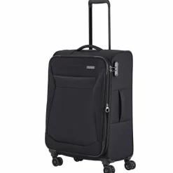 Travelite Koffersets Als Weichgepäck|Koffersets 3-Teilig<Chios 4 Rollen Kofferset 3-teilig mit Dehnfalte schwarz