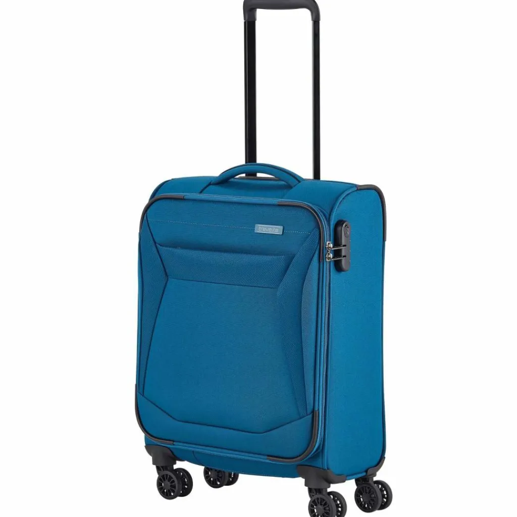 Travelite Weichgepäck Kabinengepäck|4-Rollen Kabinentrolleys<Chios 4 Rollen Kabinentrolley 55 cm petrol