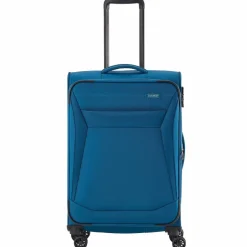 Clearance Travelite Chios 4 Rollen Kofferset 3-teilig mit Dehnfalte petrol