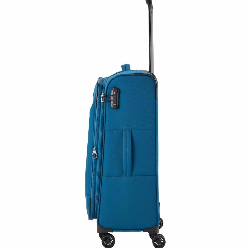 Travelite Chios 4 Rollen Trolley 67 cm mit Dehnfalte