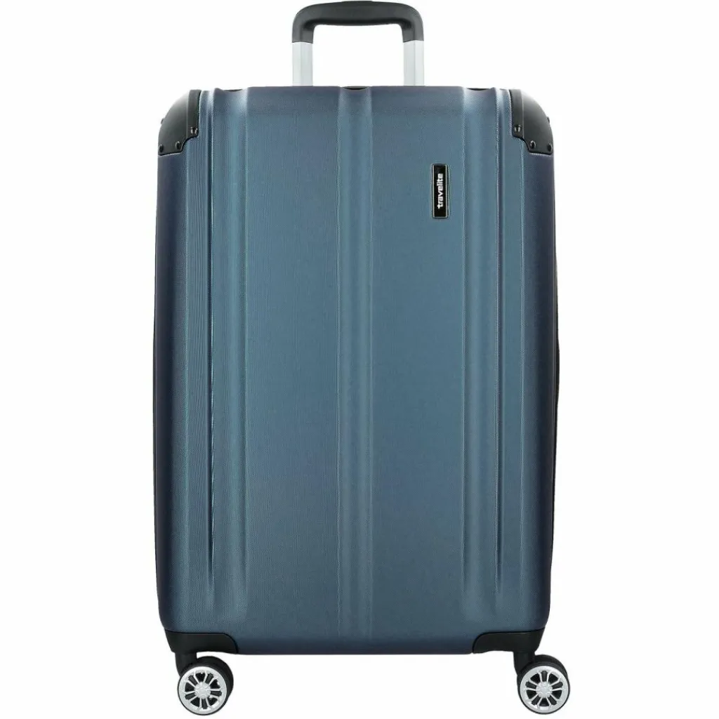 Travelite Hartgepäck|4-Rollen Koffer<City 4-Rollen Trolley L 77 cm marine