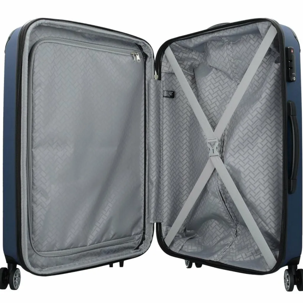 Travelite Hartgepäck|4-Rollen Koffer<City 4-Rollen Trolley L 77 cm marine