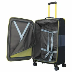 Travelite Weichgepäck|4-Rollen Koffer<Color Craze 4 Rollen Trolley L 77 cm blau