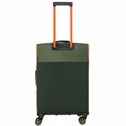 Travelite Weichgepäck|4-Rollen Koffer<Color Craze 4 Rollen Trolley M 66 cm mit Dehnfalte oliv