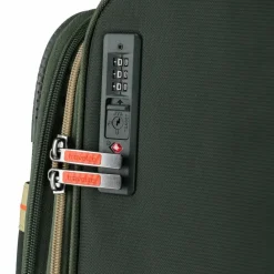 Travelite Weichgepäck|4-Rollen Koffer<Color Craze 4 Rollen Trolley M 66 cm mit Dehnfalte oliv