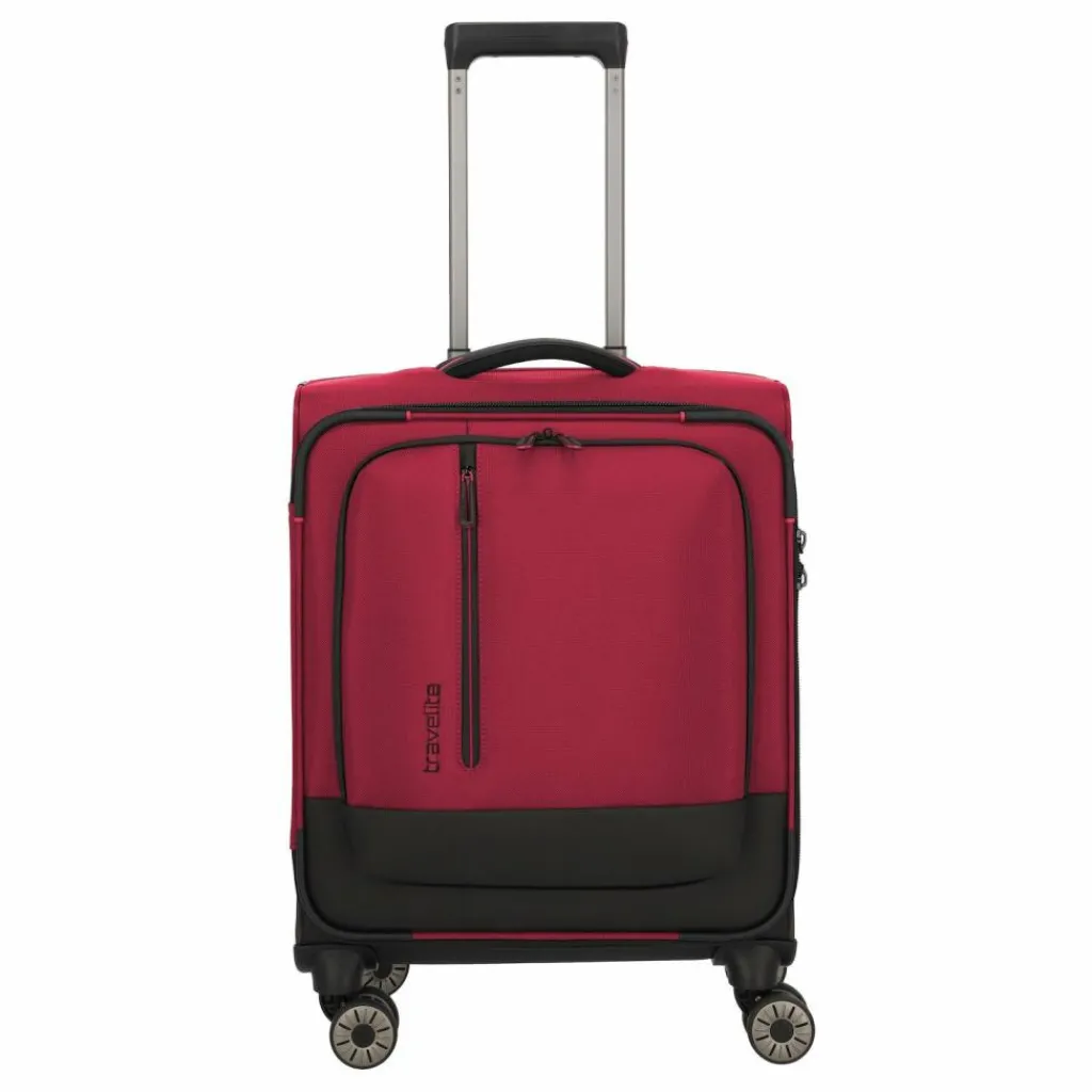 Travelite Weichgepäck Kabinengepäck|4-Rollen Kabinentrolleys<Crosslite 5.0 4 Rollen Kabinentrolley S 55 cm Laptopfach red