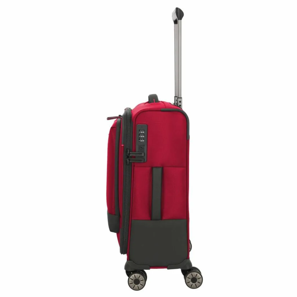 Travelite Weichgepäck Kabinengepäck|4-Rollen Kabinentrolleys<Crosslite 5.0 4 Rollen Kabinentrolley S 55 cm Laptopfach red