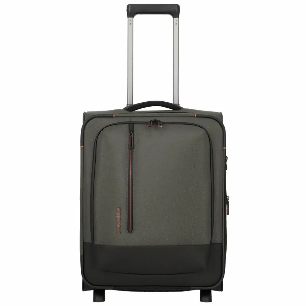 Best Travelite Crosslite 5.0 2 Rollen Kabinentrolley 54 cm oliv