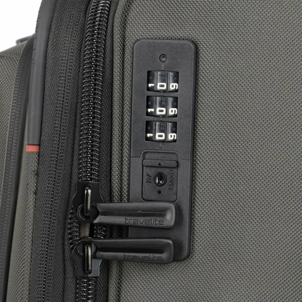 Best Travelite Crosslite 5.0 2 Rollen Kabinentrolley 54 cm oliv
