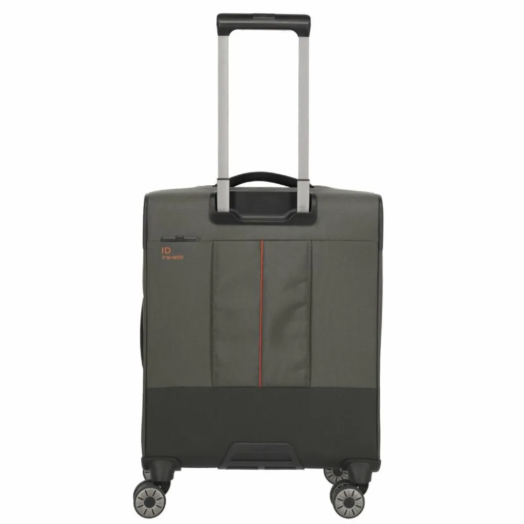 Clearance Travelite Crosslite 5.0 4 Rollen Kabinentrolley S 55 cm Laptopfach oliv