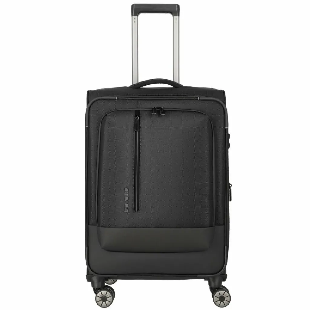 Travelite Crosslite 5.0 4 Rollen Trolley M 66 cm mit Dehnfalte