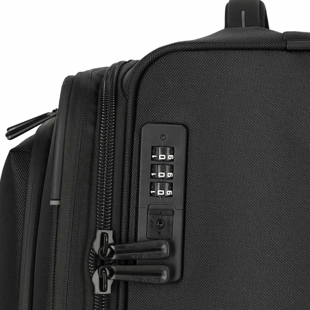 Travelite Crosslite 5.0 4 Rollen Trolley M 66 cm mit Dehnfalte