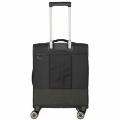 Travelite Weichgepäck Kabinengepäck|4-Rollen Kabinentrolleys<Crosslite 5.0 4 Rollen Kabinentrolley S 55 cm Laptopfach schwarz