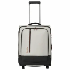 Travelite Weichgepäck Kabinengepäck|2-Rollen Kabinentrolleys<Crosslite 5.0 2 Rollen Kabinentrolley 54 cm natur