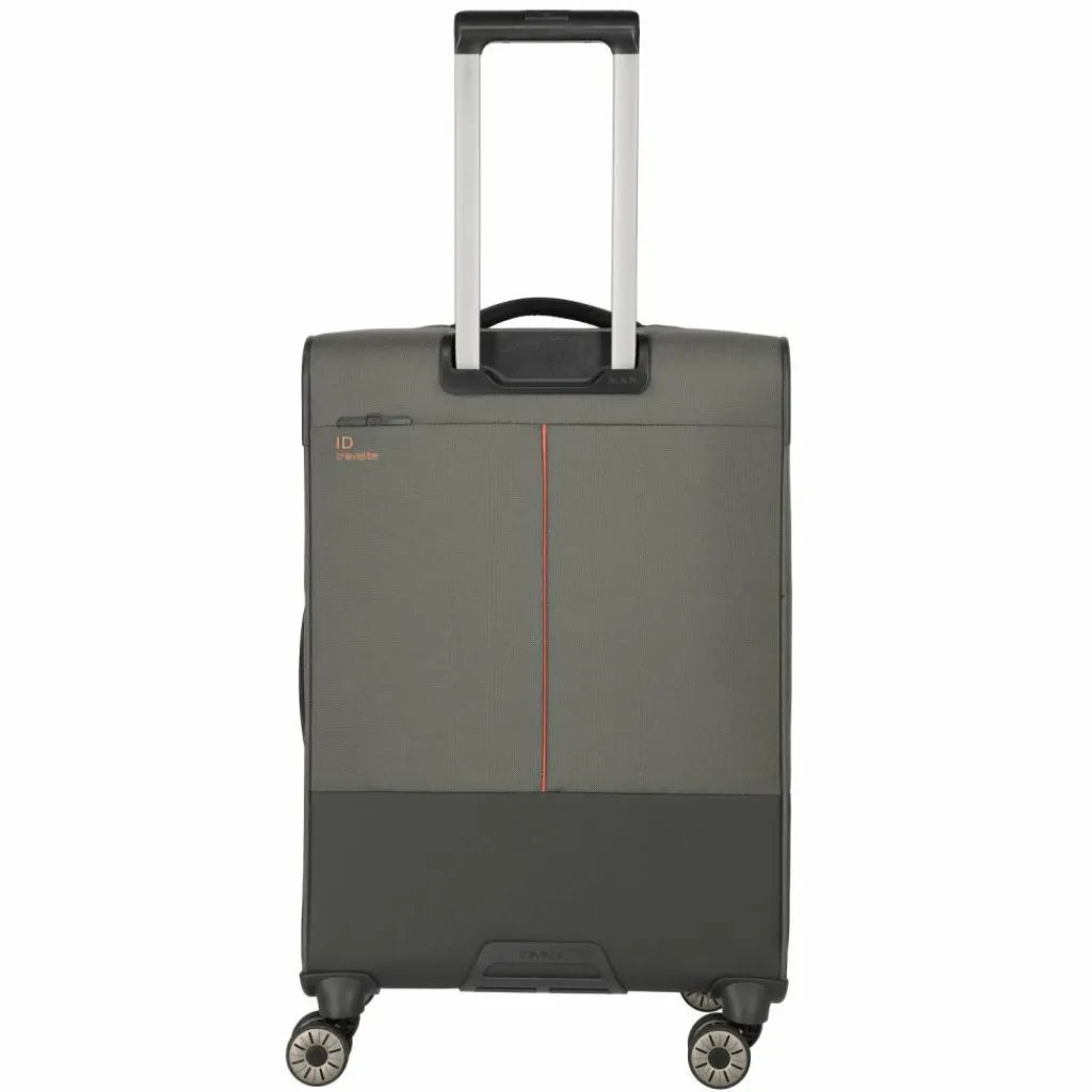 Travelite Weichgepäck|4-Rollen Koffer<Crosslite 5.0 4 Rollen Trolley M 66 cm mit Dehnfalte oliv