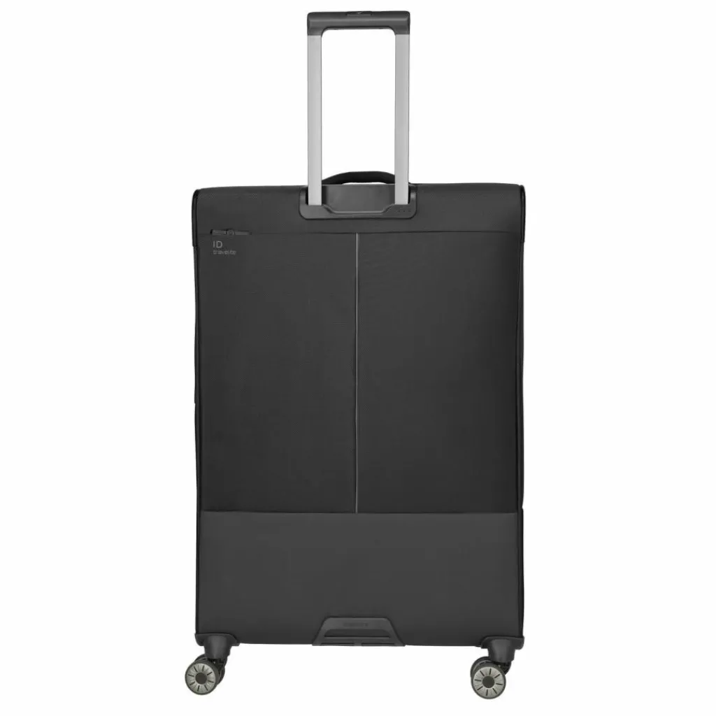 Travelite Weichgepäck|4-Rollen Koffer<Crosslite 4 Rollen Trolley XL 81 cm mit Dehnfalte schwarz