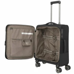 Online Travelite Crosslite 4 Rollen Kabinentrolley S 55 cm schwarz