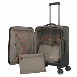 Discount Travelite Crosslite 4 Rollen Kabinentrolley S 55 cm oliv