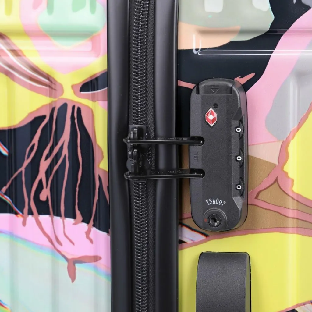 Travelite Koffersets Als Hartgepäck|Koffersets 3-Teilig<Cruise 4 Rollen Kofferset 3-teilig gelbe orchidee