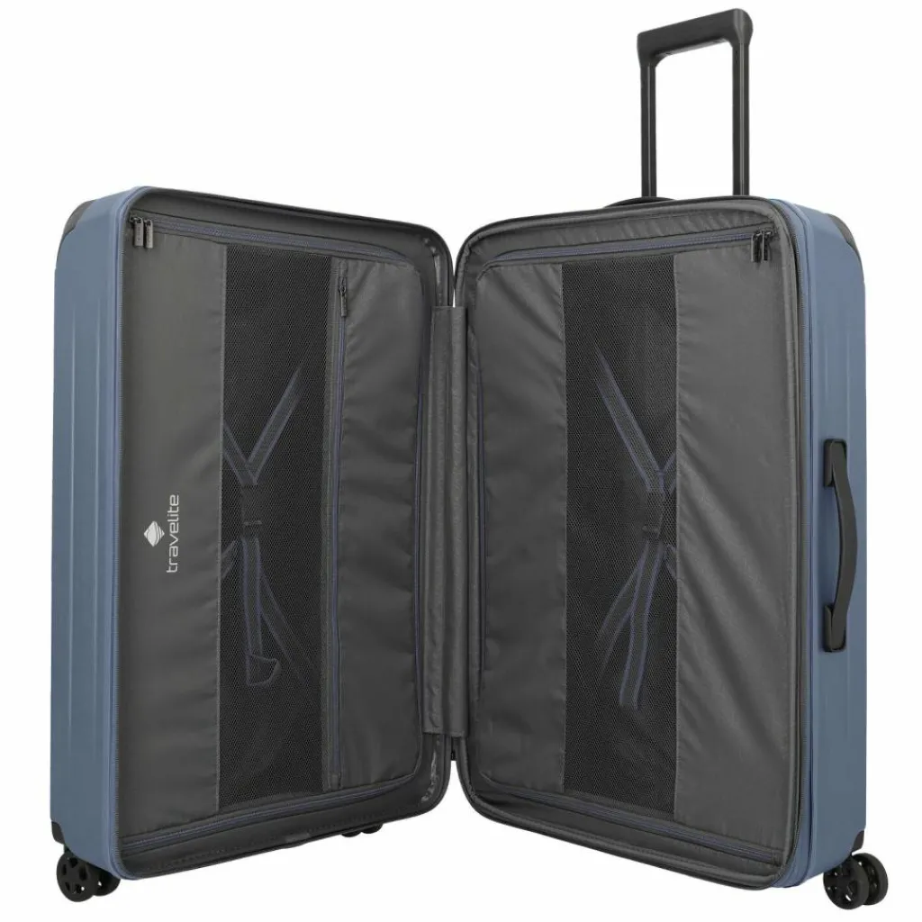 Travelite Hartgepäck|4-Rollen Koffer<Dynamiic 4 Rollen Trolley XL 81 cm denimblue