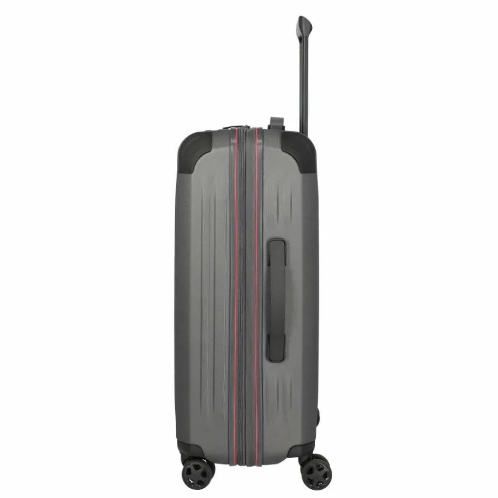 Best Travelite Dynamiic 4 Rollen Kofferset 3-teilig mit Dehnfalte anthrazit