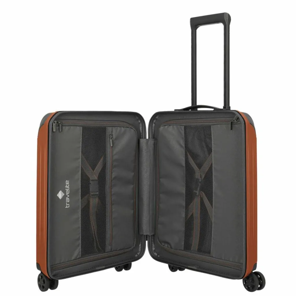 Travelite Hartgepäck Kabinengepäck|4-Rollen Kabinentrolleys<Dynamiic 4 Rollen Kabinentrolley 55 cm kupfer