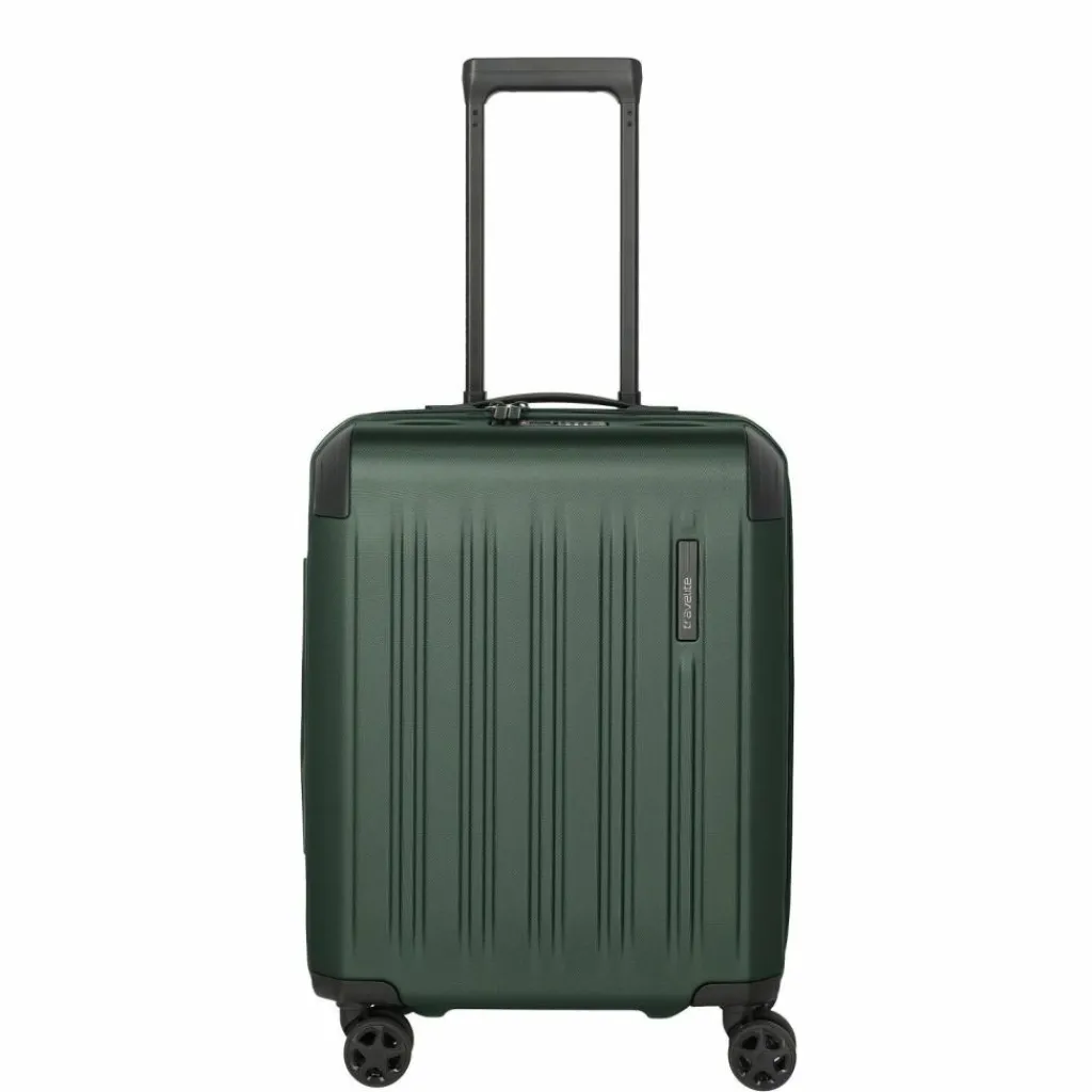 Travelite Hartgepäck Kabinengepäck|4-Rollen Kabinentrolleys<Dynamiic 4 Rollen Kabinentrolley 55 cm mit Dehnfalte grün