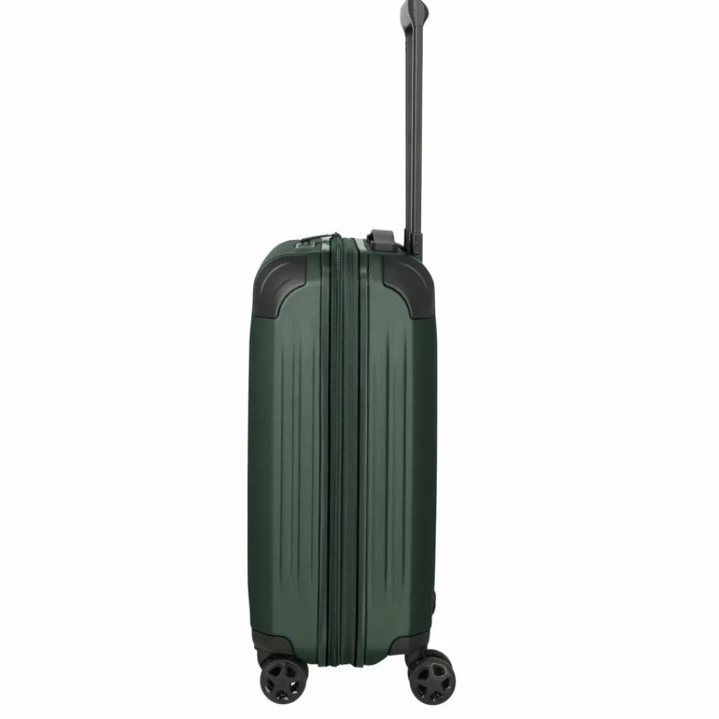 Travelite Hartgepäck Kabinengepäck|4-Rollen Kabinentrolleys<Dynamiic 4 Rollen Kabinentrolley 55 cm mit Dehnfalte grün