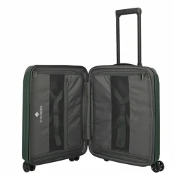 Travelite Hartgepäck Kabinengepäck|4-Rollen Kabinentrolleys<Dynamiic 4 Rollen Kabinentrolley 55 cm mit Dehnfalte grün