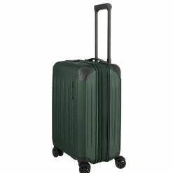 Travelite Hartgepäck Kabinengepäck|4-Rollen Kabinentrolleys<Dynamiic 4 Rollen Kabinentrolley 55 cm mit Dehnfalte grün