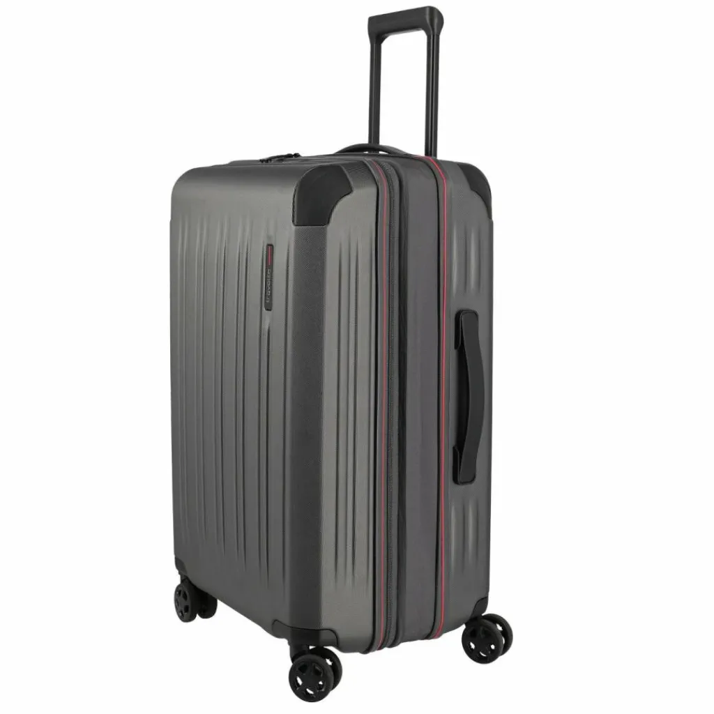 Travelite Hartgepäck|4-Rollen Koffer<Dynamiic 4 Rollen Trolley 66 cm mit Dehnfalte anthrazit