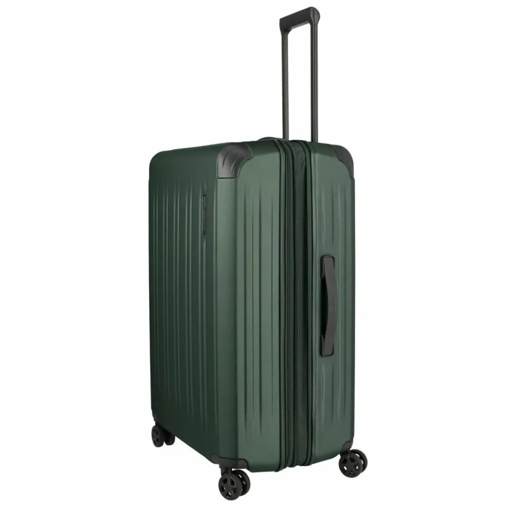 Travelite Hartgepäck|4-Rollen Koffer<Dynamiic 4 Rollen Trolley L 76 cm mit Dehnfalte grün
