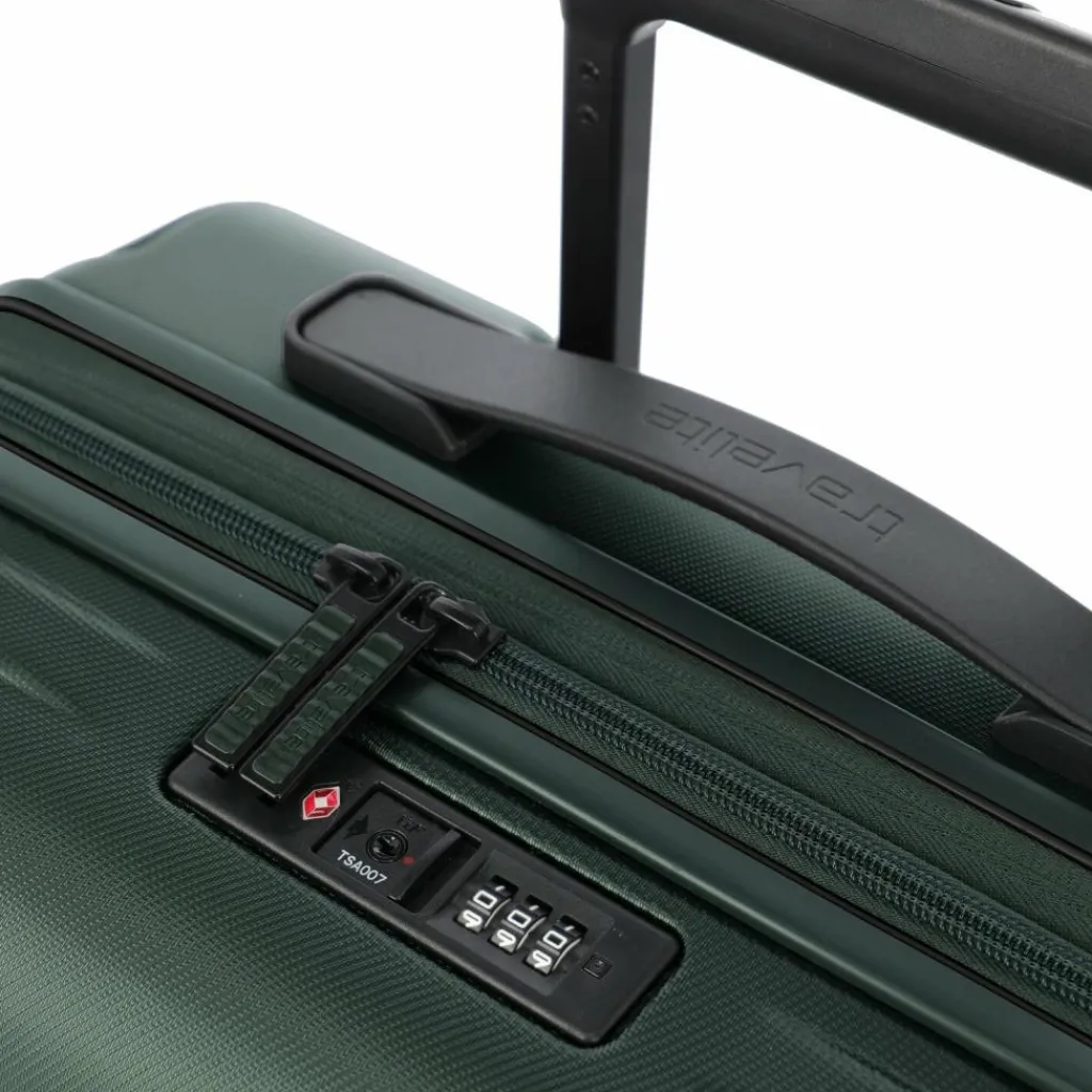 Travelite Hartgepäck|4-Rollen Koffer<Dynamiic 4 Rollen Trolley L 76 cm mit Dehnfalte grün