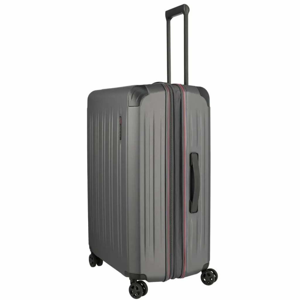 Travelite Hartgepäck|4-Rollen Koffer<Dynamiic 4 Rollen Trolley L 76 cm mit Dehnfalte anthrazit