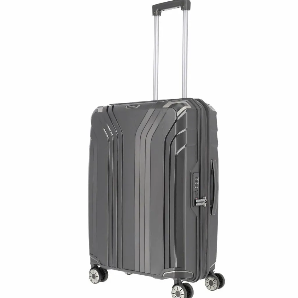 Travelite Hartgepäck|4-Rollen Koffer<Elvaa 4 Rollen Trolley 66 cm schwarz