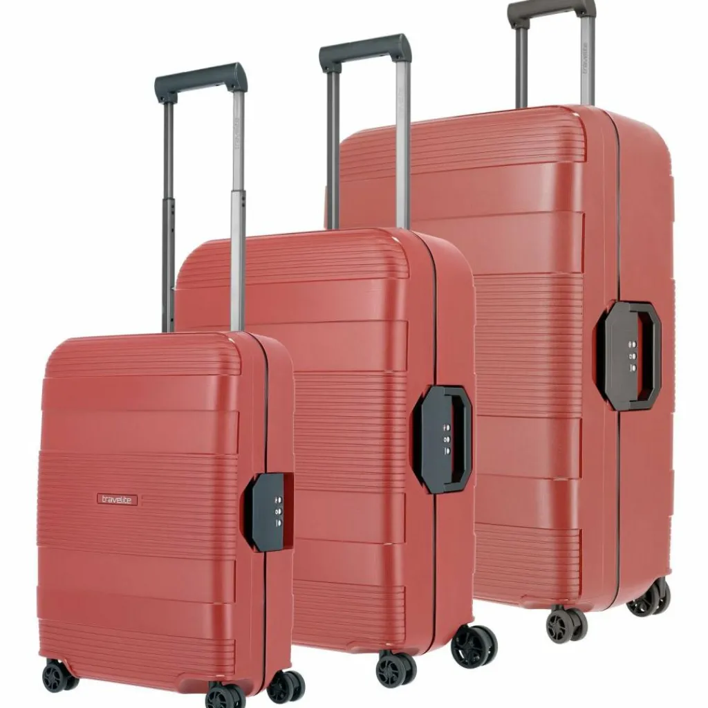 Travelite Korfu 4 Rollen Kofferset 3-teilig