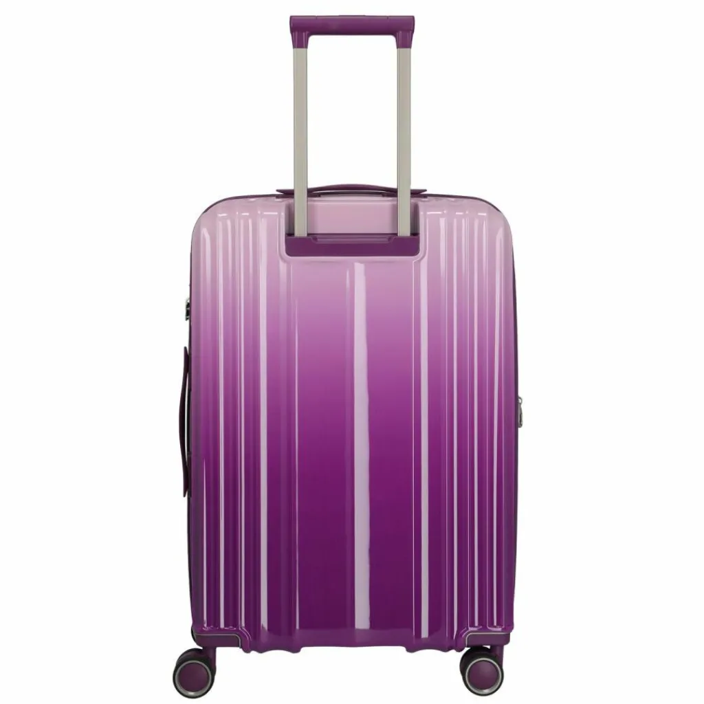 Travelite Hartgepäck|4-Rollen Koffer<Lascana Edition 4 Rollen Trolley M 65 cm mit Dehnfalte purple degrade