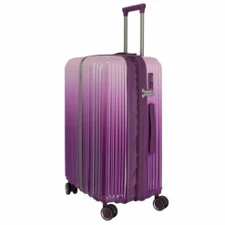 Travelite Hartgepäck|4-Rollen Koffer<Lascana Edition 4 Rollen Trolley M 65 cm mit Dehnfalte purple degrade