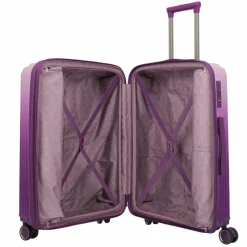 Travelite Hartgepäck|4-Rollen Koffer<Lascana Edition 4 Rollen Trolley M 65 cm mit Dehnfalte purple degrade