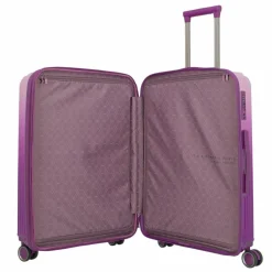 Travelite Hartgepäck|4-Rollen Koffer<Lascana Edition 4 Rollen Trolley M 65 cm mit Dehnfalte purple degrade