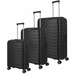 Discount Travelite Mooby 4 Rollen Kofferset 3-teilig schwarz