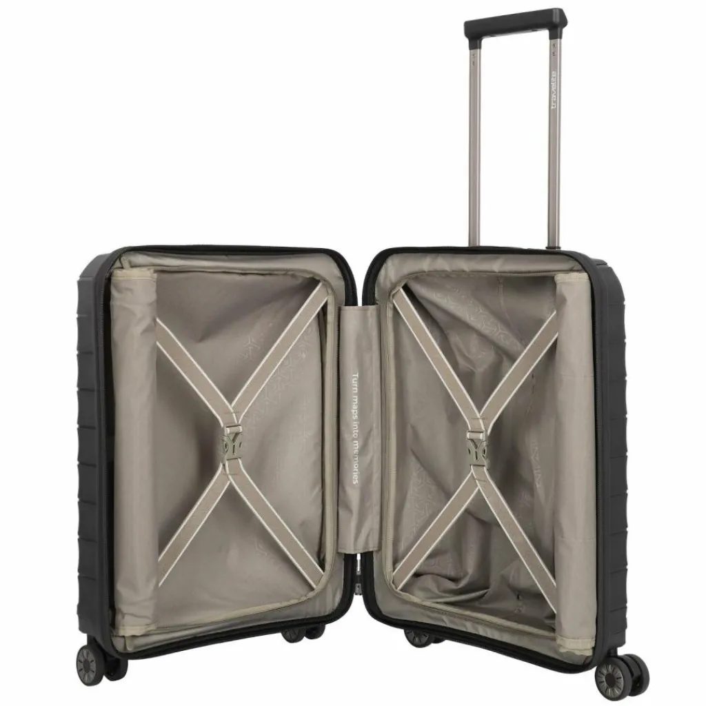Sale Travelite Mooby 4 Rollen Kabinentrolley 55 cm Laptopfach schwarz