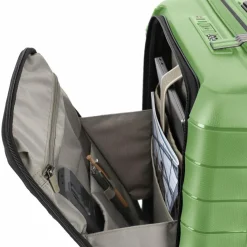 Travelite Hartgepäck Kabinengepäck|4-Rollen Kabinentrolleys<Mooby 4 Rollen Kabinentrolley 55 cm Laptopfach grün